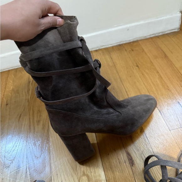 Zimmerman Suede Tie-up Ankle Boots Brown - Size 38 - Picture 8 of 8